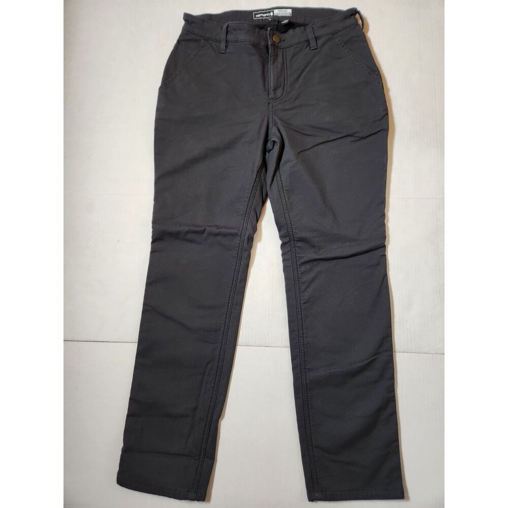 Carhartt Essential Mid‑Rise Straight‑Leg Pants Women’s 8 Short